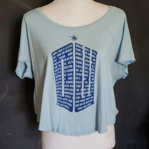 Relaxed Crop Style Doctor Who Shirt